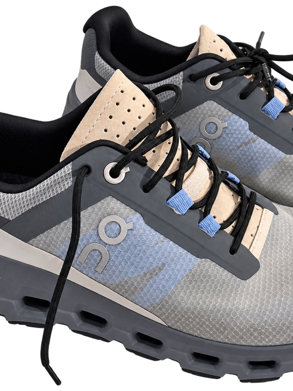On Running Women's Cloud Sneakers — Gray, Black, Beige